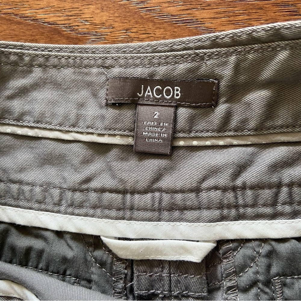 Y2K Gray Cargo Mini Skirt Low Rise Utility Indie Sleaze - Picture 3 of 11
